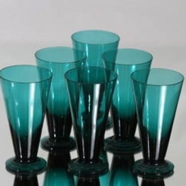 Riihimäen lasi T/335 lasit, 12 cl, 6 kpl, suunnittelija Nanny Still, 12 cl