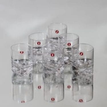 Iittala Gaissa lasit, 4 cl, 6 kpl, suunnittelija Tapio Wirkkala, 4 cl, pieni