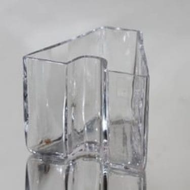 Riihimäen lasi maljakko, kirkas, suunnittelija ,