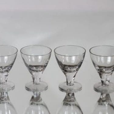 Nuutajärvi GN 46 lasit, 6 cl, 4 kpl, suunnittelija Gunnel Nyman, 6 cl