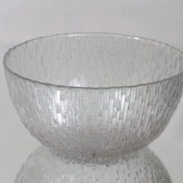 Iittala Ultima Thule kulho, kirkas, suunnittelija Tapio Wirkkala,