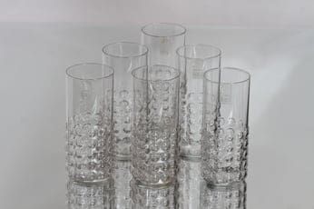 Riihimäen lasi Grappo lasit, 16 cl, 6 kpl, suunnittelija Nanny Still, 16 cl