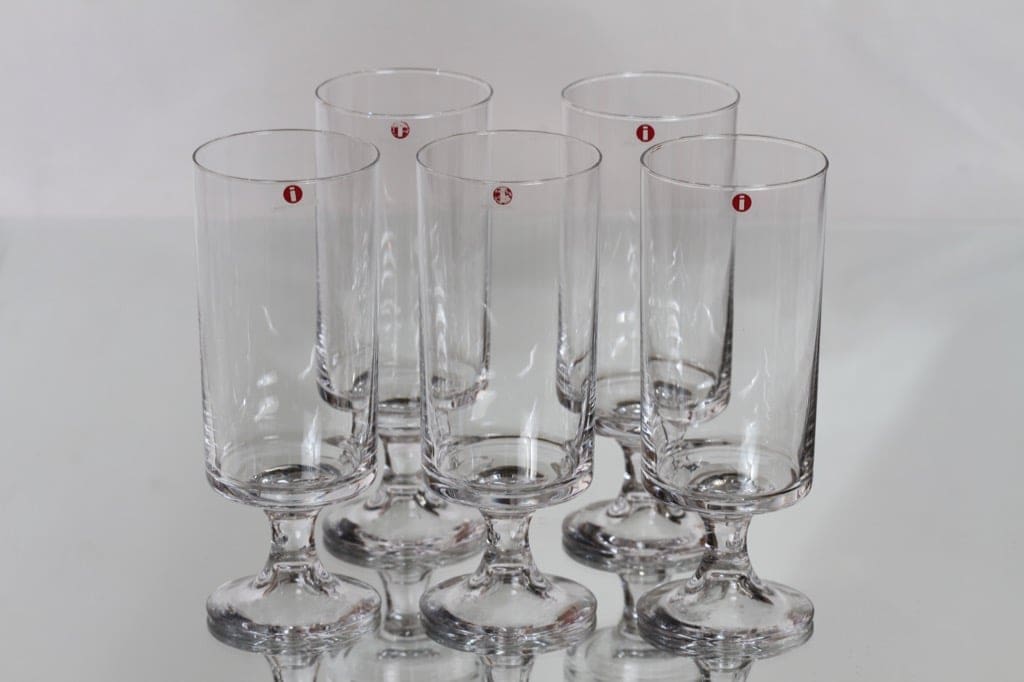 Iittala Karelia lasit, 30 cl, 5 kpl, suunnittelija Tapio Wirkkala, 30 cl