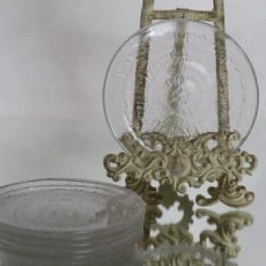 Iittala Solaris lautaset, kirkas, 6 kpl, suunnittelija Tapio Wirkkala, pieni