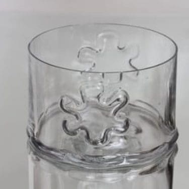 Riihimäen lasi Kasperi kulho, kirkas, suunnittelija Erkkitapio Siiroinen,