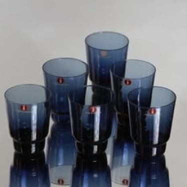 Iittala i-106 lasit, 3 cl, 6 kpl, suunnittelija Timo Sarpaneva, 3 cl, I-väri