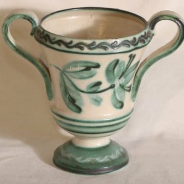 Kupittaan savi 554 maljakko, käsinmaalattu, suunnittelija , käsinmaalattu, kobolttiväri