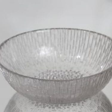 Iittala Ultima Thule tarjoilukulho, kirkas, suunnittelija Tapio Wirkkala,