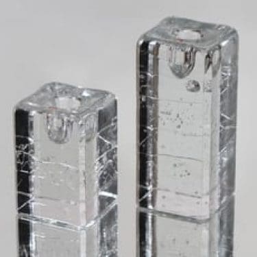 Iittala Arkipelago kynttilänjalat, eri kokoja, 2 kpl, suunnittelija Timo Sarpaneva, eri kokoja