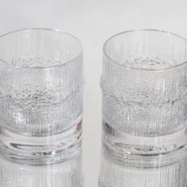 Iittala Niva viskilasit, 32 cl, 2 kpl, suunnittelija Tapio Wirkkala, 32 cl, suuri