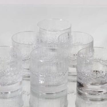 Iittala Niva viskilasit, 18 cl, 6 kpl, suunnittelija Tapio Wirkkala, 18 cl