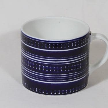 Arabia GO 2 haarikka, 1.35 l, suunnittelija Gunvor Olin-Grönqvist, 1.35 l, suuri, käsinmaalattu, signeerattu