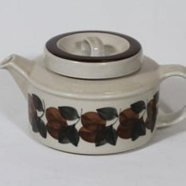 Arabia Ruija teekaadin, 1.35 l, suunnittelija Ulla Procope, 1.35 l, käsinmaalattu, retro