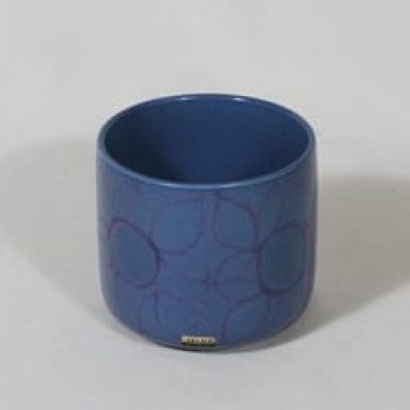 Arabia maljakko, käsinmaalattu, suunnittelija Hilkka-Liisa Ahola, käsinmaalattu, pieni, signeerattu