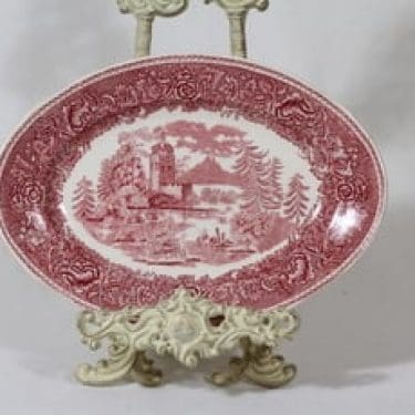 Arabia Maisema vati, punainen, suunnittelija , kuparipainokoriste