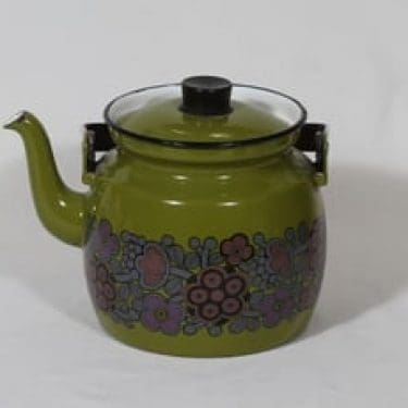 Finel Primavera kahvipannu, 1.5 l, suunnittelija Raija Uosikkinen, 1.5 l, serikuva, retro