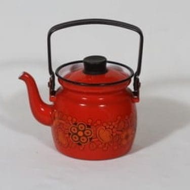 Finel Primavera kahvipannu, 0.5 l, suunnittelija Raija Uosikkinen, 0.5 l, pieni, serikuva, retro