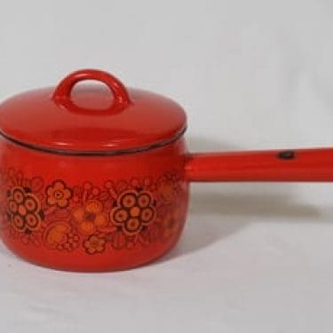 Finel Primavera kasari, 1.5 l, suunnittelija Raija Uosikkinen, 1.5 l, serikuva, retro