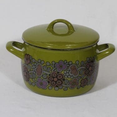 Finel Primavera kattila, 2.5 l, suunnittelija Raija Uosikkinen, 2.5 l, serikuva, retro