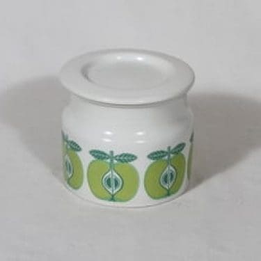 Arabia Pomona purnukka, omena, suunnittelija Raija Uosikkinen, omena, serikuva, retro