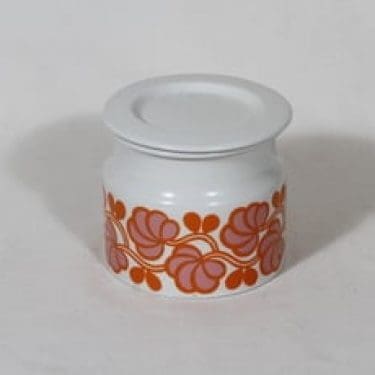 Arabia Pomona purnukka, hilla, suunnittelija Raija Uosikkinen, hilla, serikuva, retro