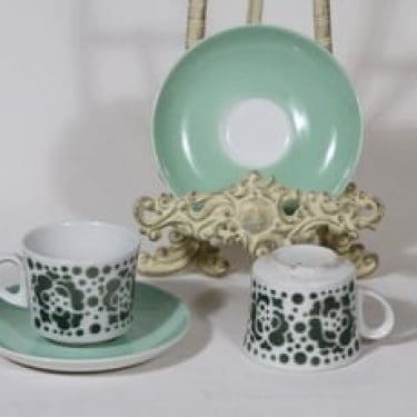 Arabia BR kahvikupit, retrokuvio, 2 kpl, suunnittelija , retrokuvio, puhalluskoriste