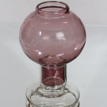 Riihimäen lasi Tuikku kynttilälyhty, lila, suunnittelija Nanny Still,