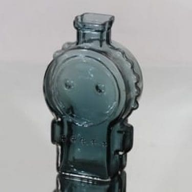 Riihimäen lasi Ahkeraliisa maljakko, siniharmaa, suunnittelija Helena Tynell,