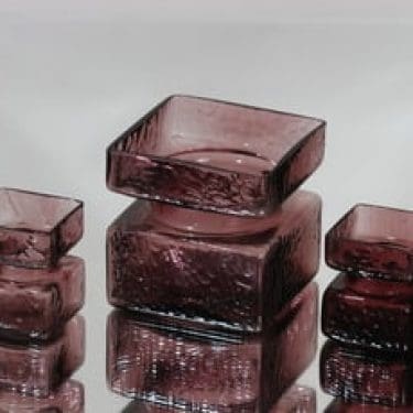 Riihimäen lasi Pala maljakot, eri kokoja, 3 kpl, suunnittelija Helena Tynell, eri kokoja