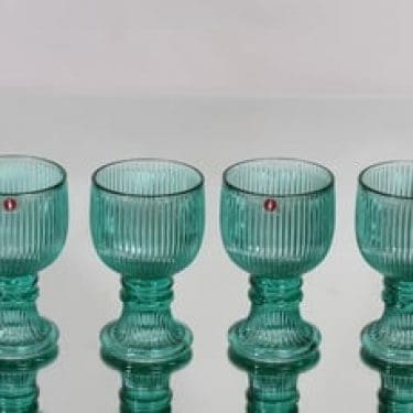 Iittala Viktor lasit, 10 cl, 4 kpl, suunnittelija Valto Kokko, 10 cl, pieni