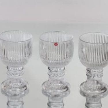 Iittala Viktor lasit, 18 cl, 3 kpl, suunnittelija Valto Kokko, 18 cl