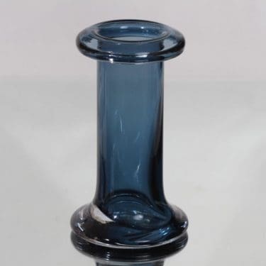 Riihimäen lasi Rulla maljakko, siniharmaa, suunnittelija Tamara Aladin,