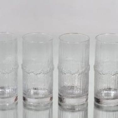 Iittala Niva lasit, 37 cl, 4 kpl, suunnittelija Tapio Wirkkala, 37 cl
