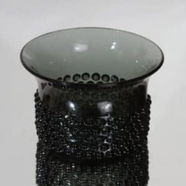 Nuutajärvi Näppyläkulho kulho, harmaa, suunnittelija Saara Hopea,