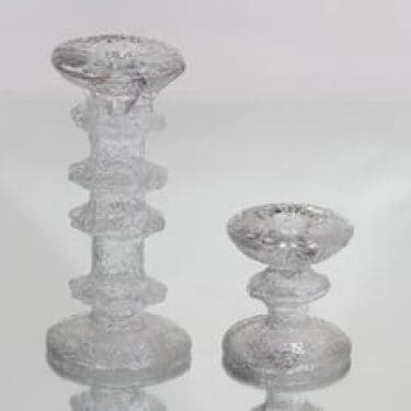 Iittala Festivo kynttilänjalat, eri kokoja, 2 kpl, suunnittelija Timo Sarpaneva, eri kokoja
