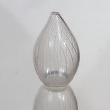 Iittala 3282 maljakko, signeerattu, suunnittelija Tapio Wirkkala, signeerattu, pieni, viivahiottu