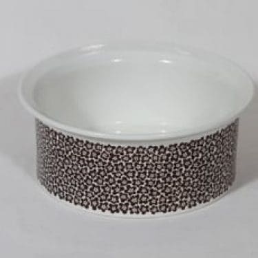 Arabia Faenza kulho, Ruskeakukka, suunnittelija Inkeri Seppälä, Ruskeakukka, serikuva