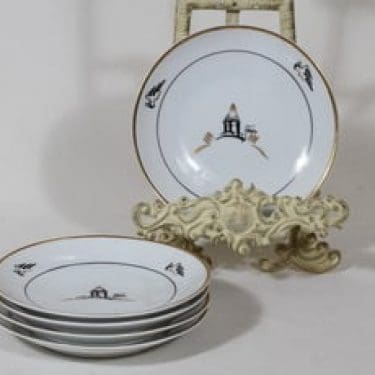 Arabia Tuulikki leivoslautaset, 5 kpl, suunnittelija , painokoriste