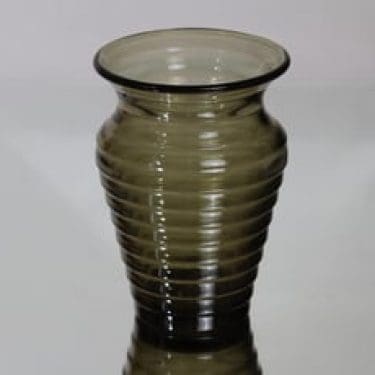 Iittala maljakko, ruskea, suunnittelija Aino Aalto,