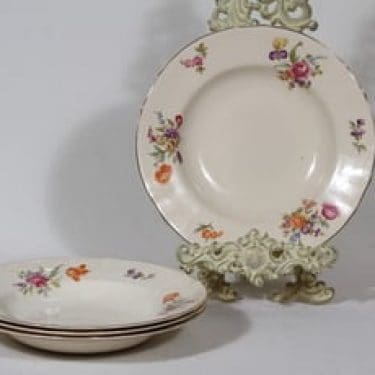 Arabia Kesäkukka lautaset, syvä, 4 kpl, suunnittelija , syvä, siirtokuva