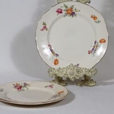 Arabia Kesäkukka lautaset, matala, 3 kpl, suunnittelija , matala, siirtokuva