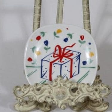 Arabia koristelautanen, suunnittelija Heikki Orvola, pieni, serikuva