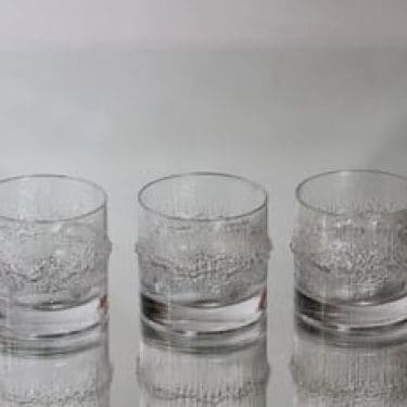 Iittala Niva viskiasit, 17 cl, 3 kpl, suunnittelija Tapio Wirkkala, 17 cl