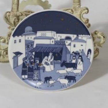 Arabia koristelautanen, suunnittelija Raija Uosikkinen, pieni, serikuva