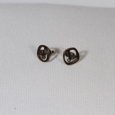 Turun hopea Luu korvakorut, pronssi, 2 kpl, suunnittelija Pentti Sarpaneva, pronssi