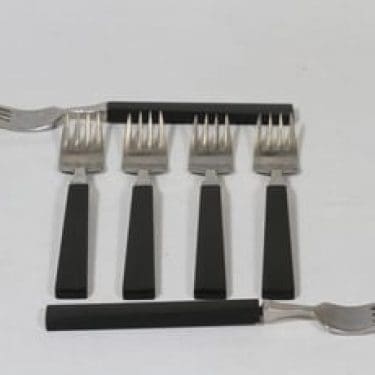 Fiskars Triennale haarukat 5 kpl, teräs/palisanteri, 5 kpl, suunnittelija Bertel Gardberg, teräs/palisanteri