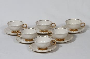 Arabia Kultakoriste mocha cups, 6 pcs, Olga Osol