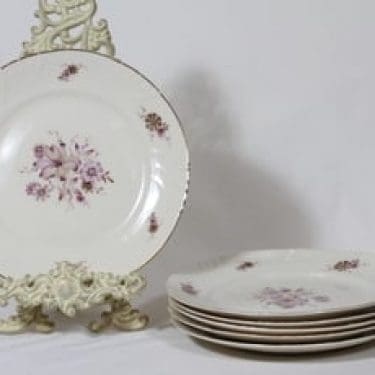 Arabia Raili lautaset, matala, 6 kpl, suunnittelija Svea Granlund, matala, siirtokuva