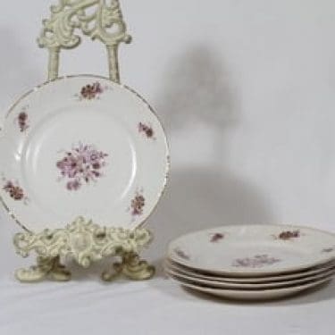 Arabia Raili leivoslautaset, 5 kpl, suunnittelija Svea Granlund, siirtokuva