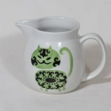 Arabia Kissa kaadin, 1 l, suunnittelija Raija Uosikkinen, 1 l, puhalluskoriste, retro